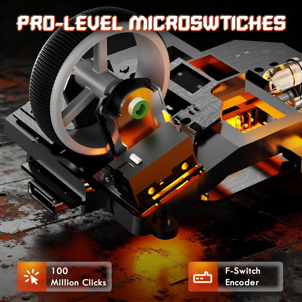 Attack Shark V6 Ultra-Light Tri-Mode Gaming Mouse with Charging Dock — Klaviaturalar və siçanlar, Bakı (3)