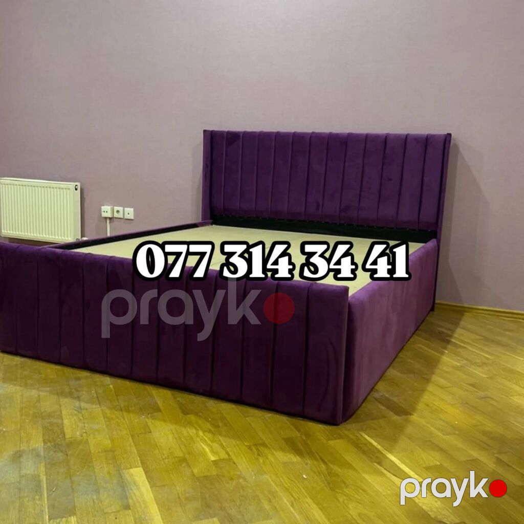 Məhsul: Yumşaq başlıqlı çarpayı çərçivəsi - Material: Möhkəm karkas — Yataqlar, Bakı (4)