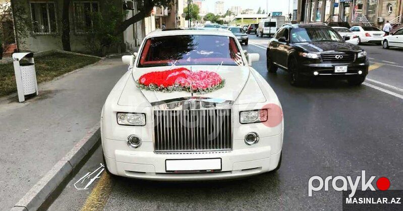 Rolls Royce phantom white, 2012 il — Minik avtomobili icarəsi, Bakı (4)