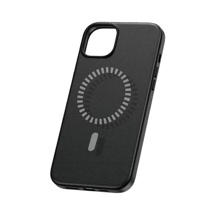 Baseus Fauxther Series P60157305113-01 iPhone 15 Pro üçün Maqnitli Telefon Qabı Qara — Bakı