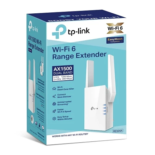 TP-Link RE505X Dual Band Wi-Fi Range Extender — Routerlər