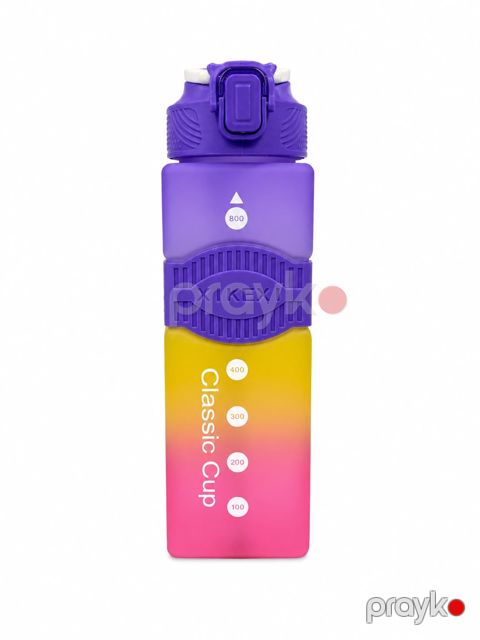 İdman su qabı, plastik, 800 ml, rəngbərəng — Bakı