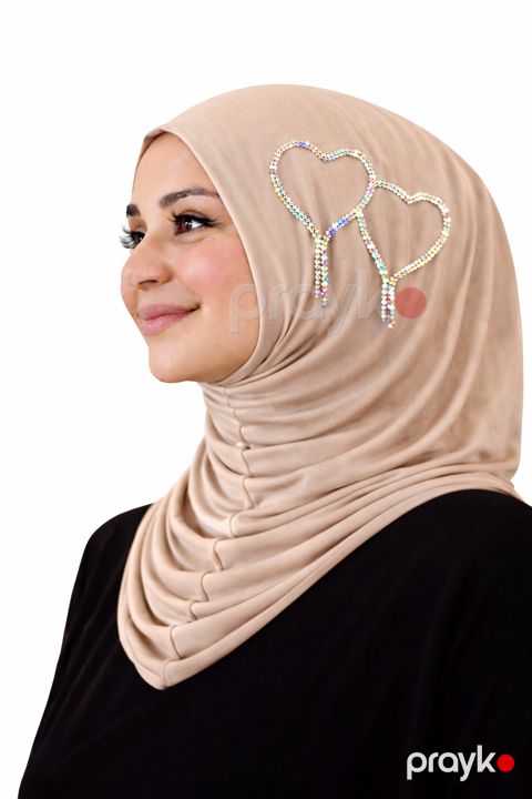 Hicab, krem, pambıq, ölçü One Size — Bakı