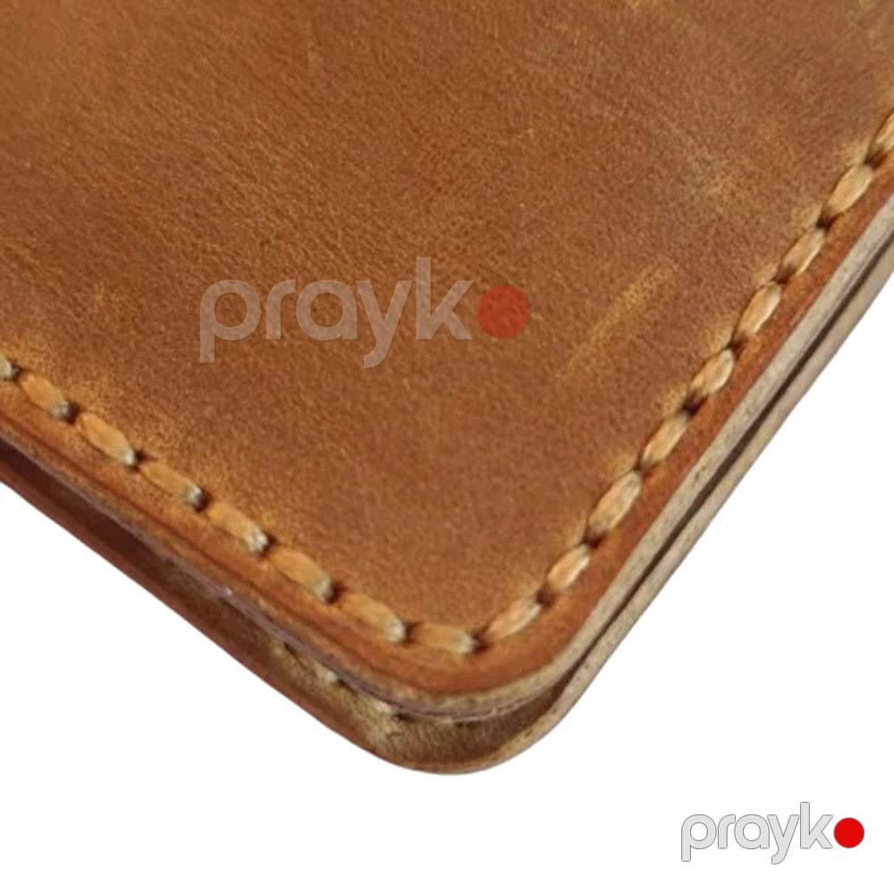 Kartlıq Fabrika1972 Caspian Breeze CB-006, qəhvəyi, təbii dəri, 10.5x9.5 sm — Mallar, Bakı (2)