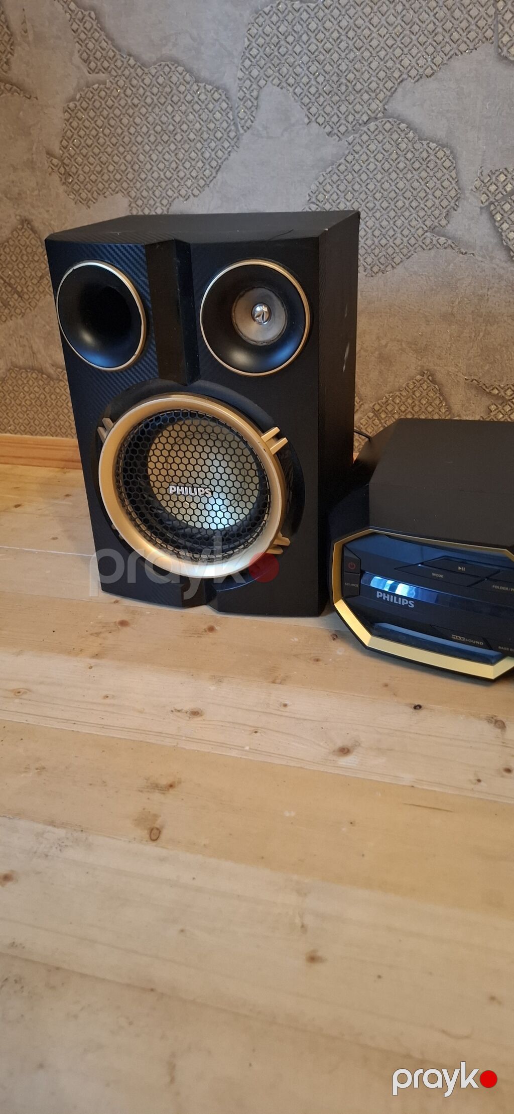 Phılıps mini audio sistemi – 2 güclü akustik kolon və mərkəzi blokdan — Akustik sistemlər, Digah (4)