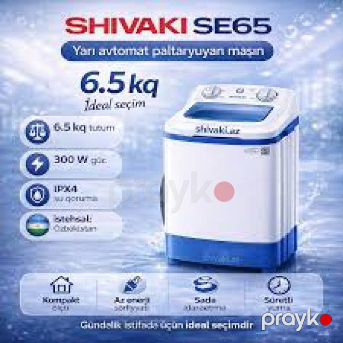 Shivaki SE65 Paltaryuyan Maşın 6.5 kq Vertikal — Ev texnikası, Bakı (2)