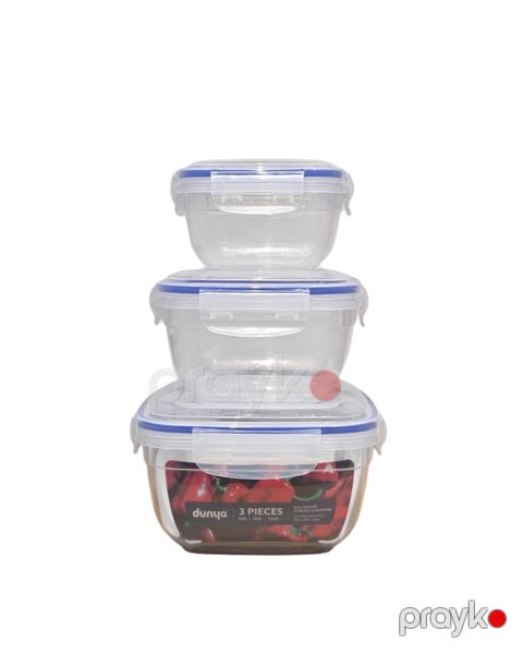 Konteyner dəsti 7391, plastik, 3 parça — Bakı