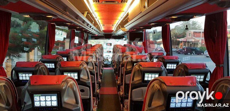 Mercedes travego avtobus, 2015 il — Minik avtomobili icarəsi, Bakı (2)