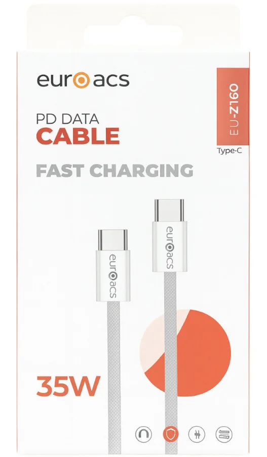 Kabel Euroacs EU-Z160 Braid 35W PD Type-C — Mallar, Bakı (2)