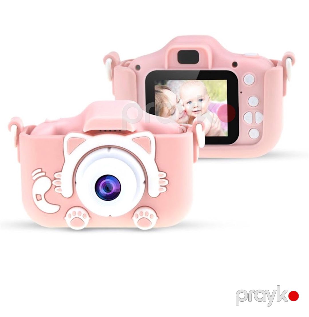 Uşaq üçün fotoaparat Pişik, çəhrayı, 8x5x6 sm — Mallar, Bakı (3)