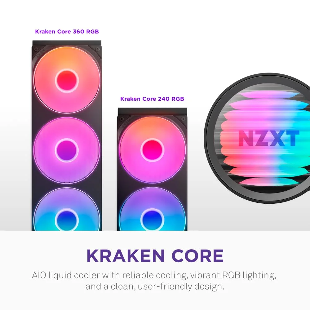 Nzxt Kraken Core 360 RGB AIO CPU Liquid Cooler — Soyutucular və soyutma sistemləri, Bakı (2)