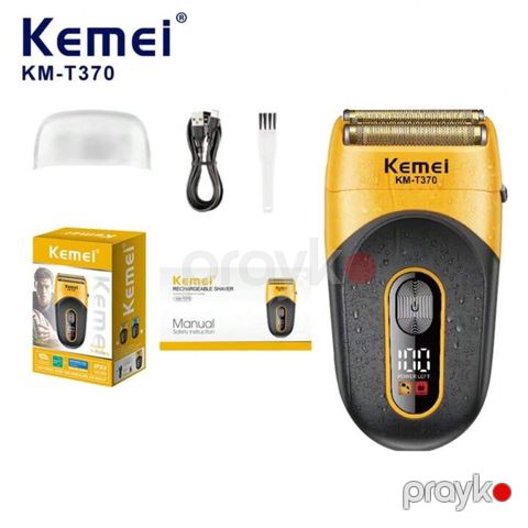 8451 Məhsulun adı: Elektrikli təraş maşını Kemei KM-T370 Brend — Bakı