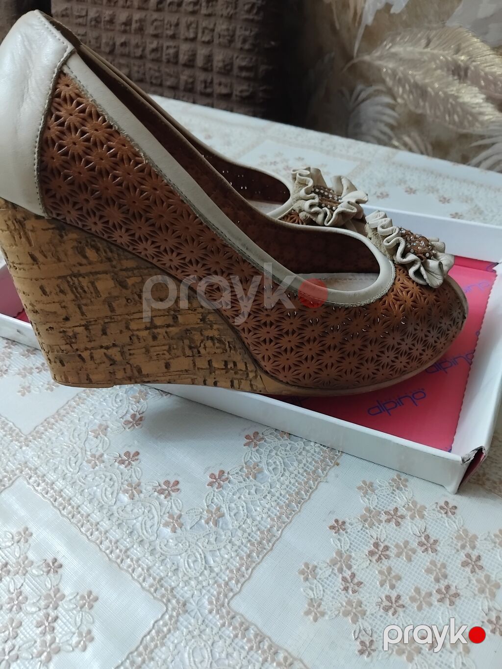 Qadın platforma/takon ayaqqabısı - Model: Açıq barmaqlı wedge — Digər, Bakı (2)