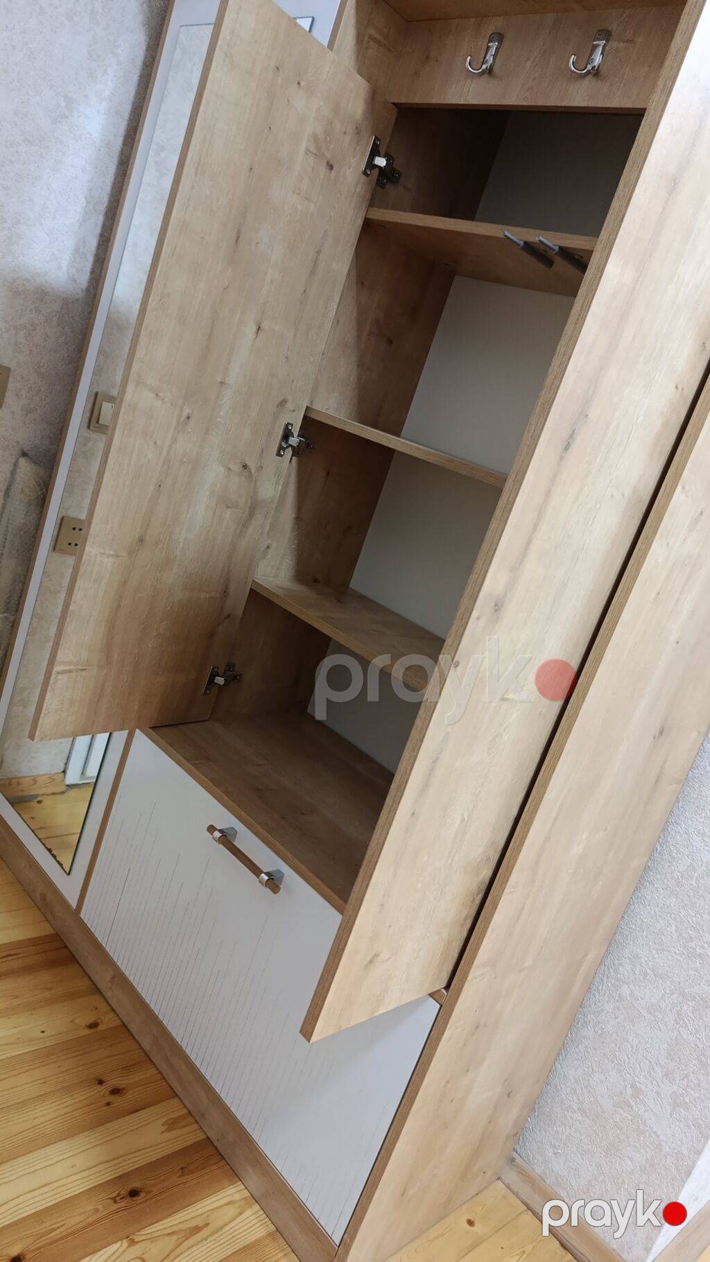 İşlənmiş, 3 qapılı, Güzgülü, Açılan, Düz dolab — Xol üçün, Saray (4)