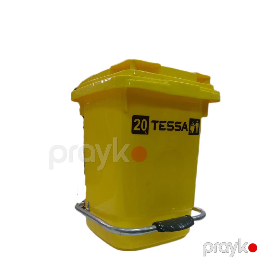 Zibil qabı Tessa, pedallı, sarı, 20 l — Mallar, Bakı (2)