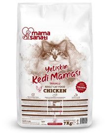 Mamasanatı böyük pişiklər üçün toyuq əti ilə yem — Bakı