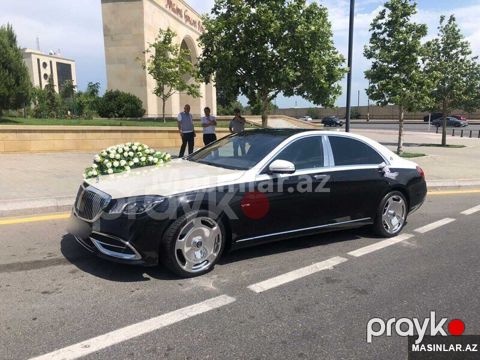 Mercedes black white s class, 2019 il — Bakı