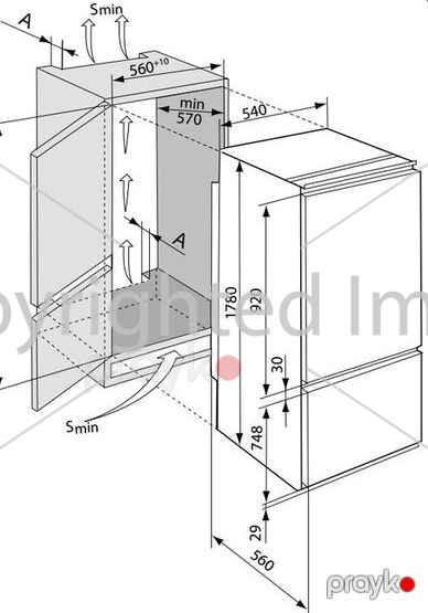 Quraşdırılan soyuducu Atlant XM 4307-000 — Soyuducular, Bakı (3)