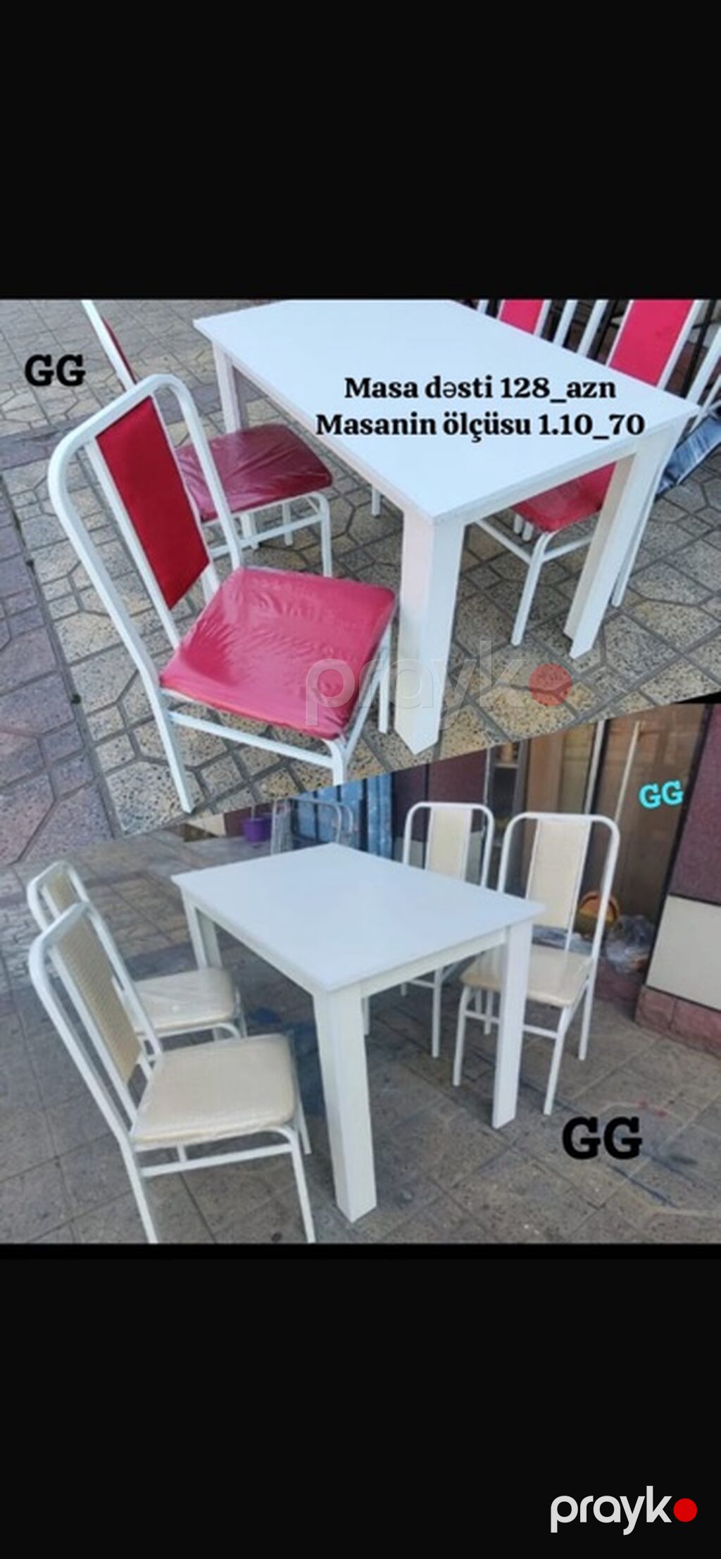 Mebel kateqoriyası – masa və oturacaq dəstləri 1) 4 nəfərlik yemək — Masalar və stullar, Bakı (6)