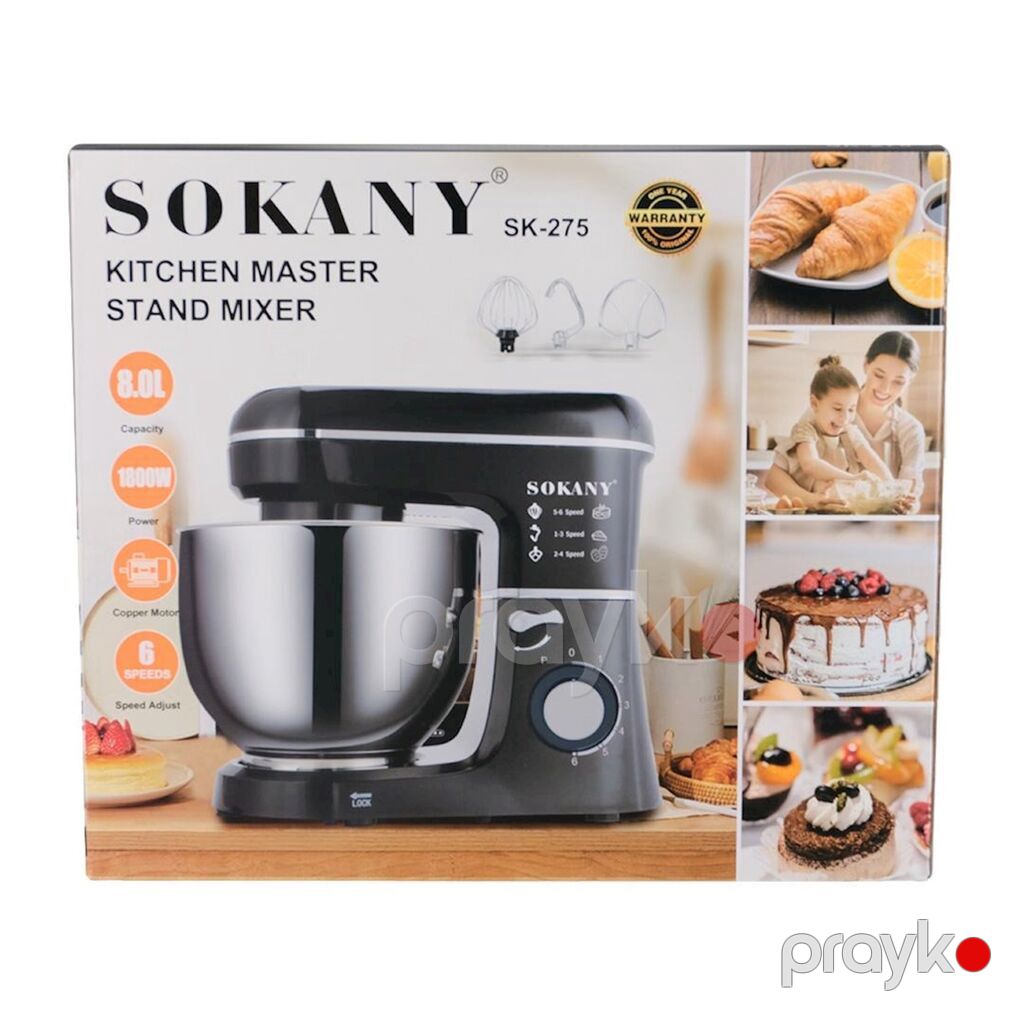 10089 Məhsulun adı: Planetar mikser Sokany SK-275 Brend: Sokany — Blenderlər, xırdalayanlar və mikserlər, Bakı (3)