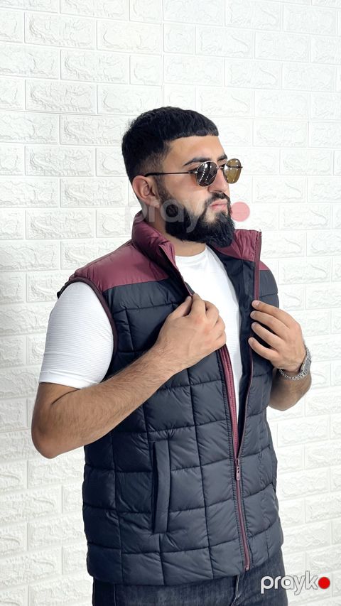 Kişilər üçün qalın jilet 1412-15301, qara, polyester, ölçü XXL — Bakı
