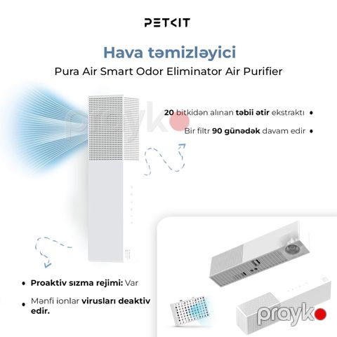 Qoxu neytrallaşdırıcısı Petkit Pura Air Smart Odor Eliminator P920 — Bakı