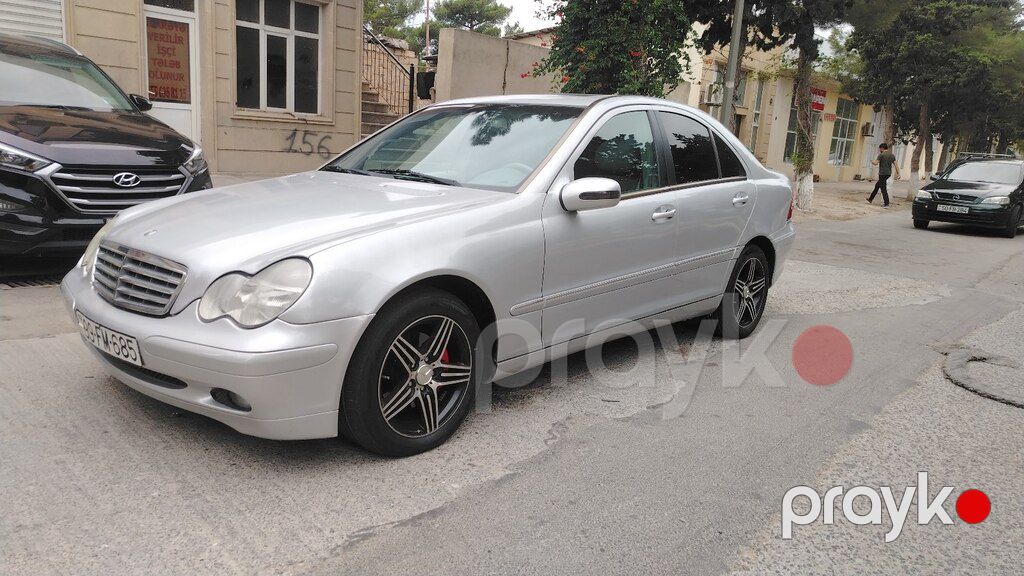 Mercedes C 230, 2.3 L, 2002 il, 235 478 km — Avtomobillər, Sumqayıt (2)