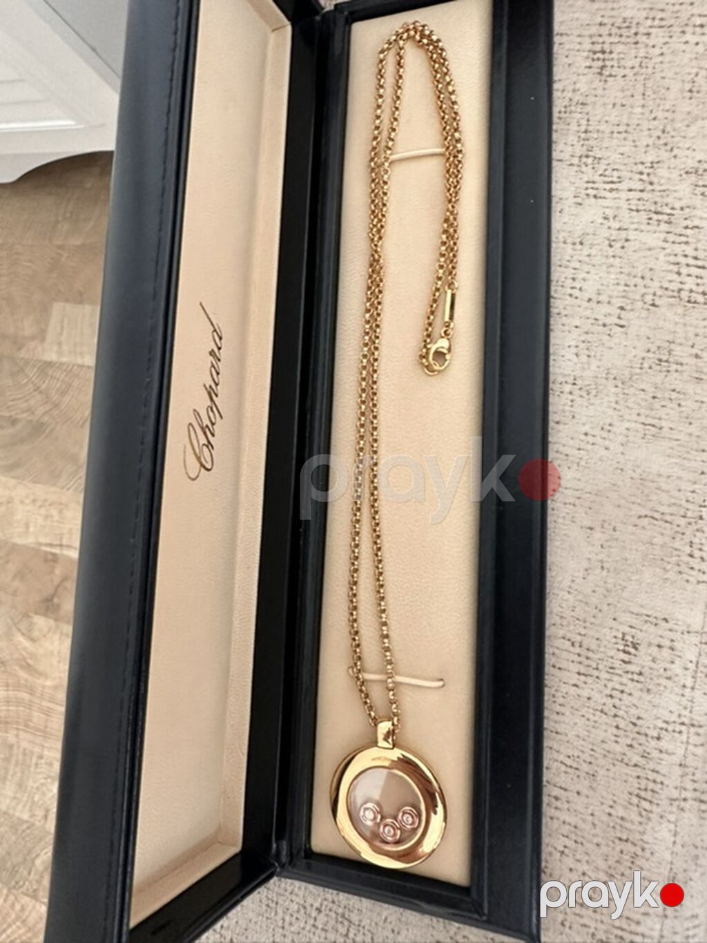 Boyunbağı, Chopard, Sarı qızıl, 750 Əyar — Qolye və zəncir, Xırdalan (5)