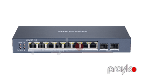 Hikvision 8 Port Gigabit Smart POE Switch — Pctech — Surveillance cameras