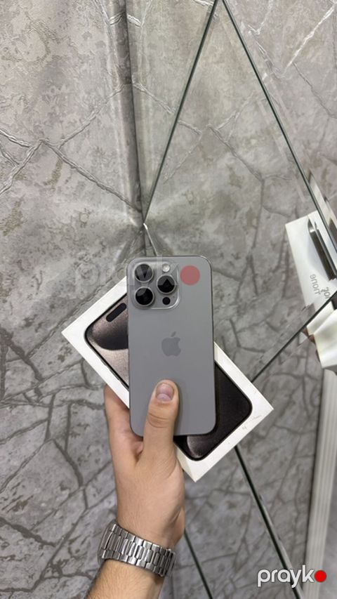 IPhone 15 Pro, Natural Titanium, Face ID — Sumqayıt
