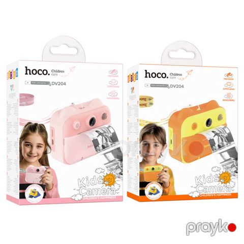 Hoco DV204 Uşaqlar üçün Fotoaparat Printerli 48MP 2.4” IPS Kamera — Bakı