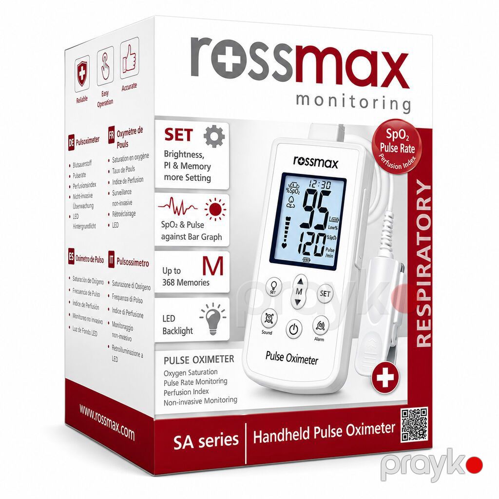 10360 Məhsulun adı: Nəbz oksimetri Rossmax SA210 Ağ Brend: Rossmax — Tibbi avadanlıqlar, Bakı (2)
