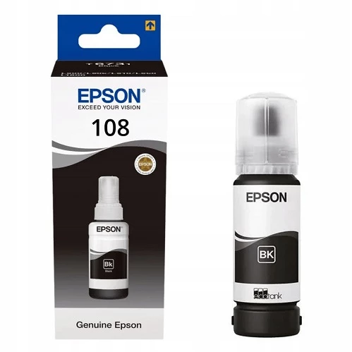 Epson 108 EcoTank Black ink bottle (C13T09C14A) — Bakı
