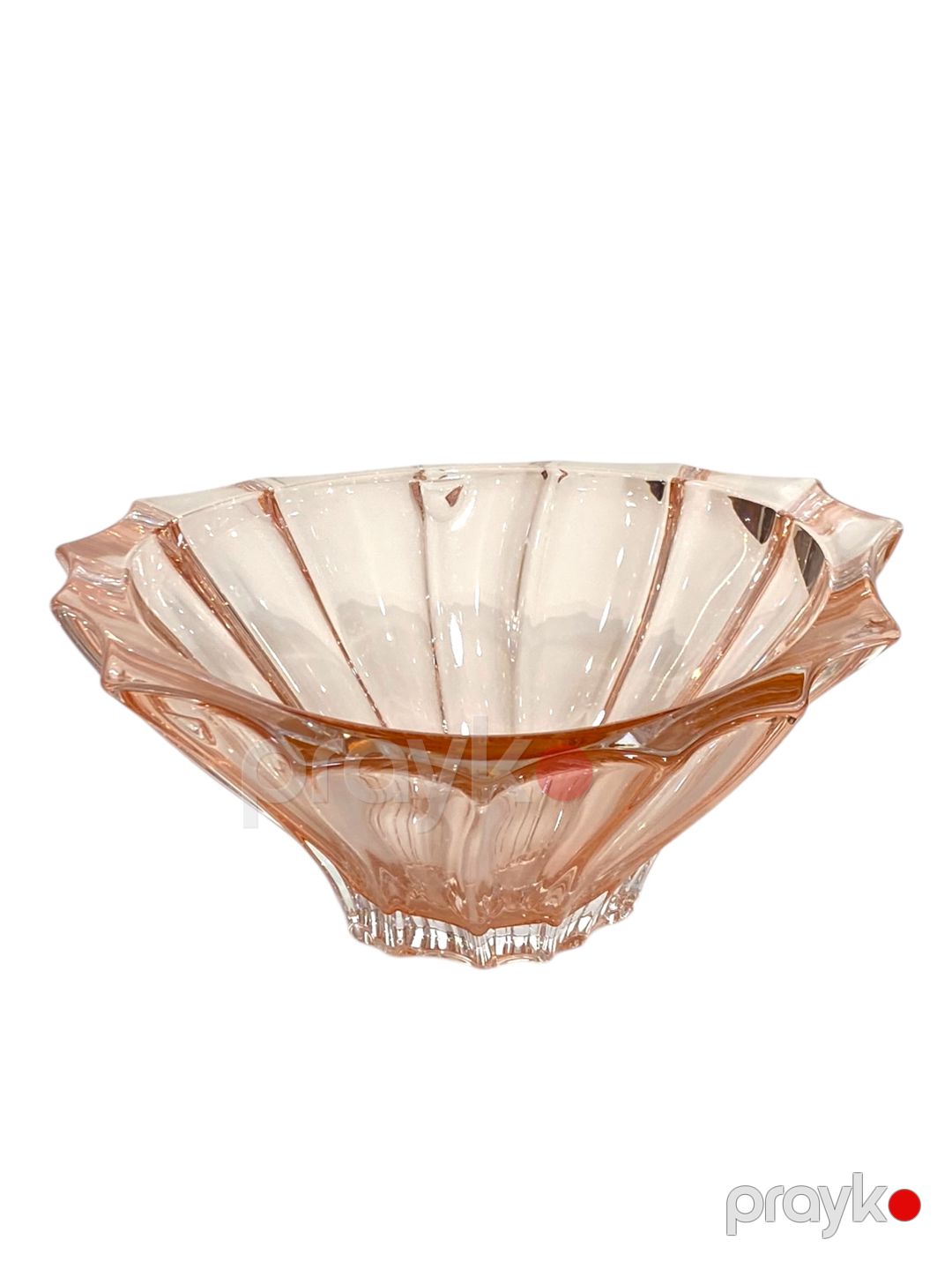 Şirniyyat qabı Aurum Crystal Plantica, büllur, 22×20×17 sm, çəhrayı — Mallar, Bakı (2)