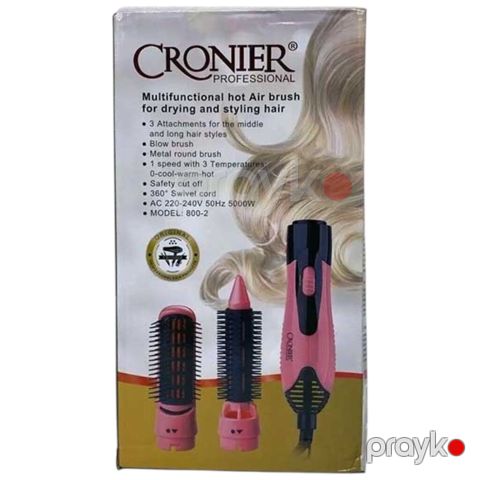 6798 Məhsulun adı: Fen-fırça Cronier CR-800-2, çəhrayı Brend — Bakı