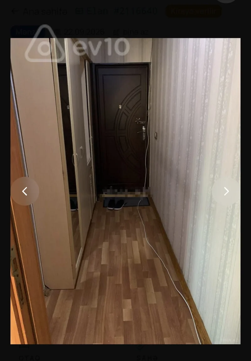 2 otaqlı mənzil, 48 m², Qara Qarayev pr. 59, — kirayə — Mənzil, Bakı (5)