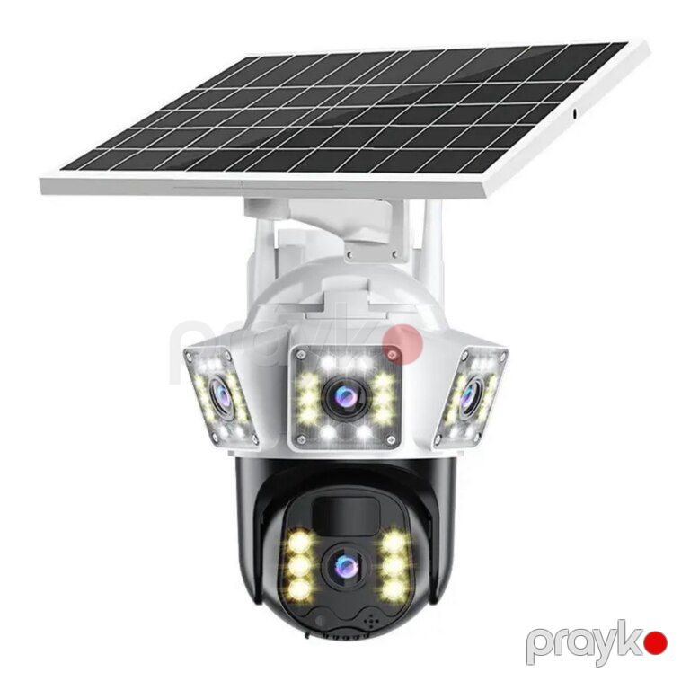 Simsiz 4G sim kartlı Solar ptz 2 kameralar 360° 8mp/4K — Ağıllı ev və təhlükəsizlik, Bakı (6)