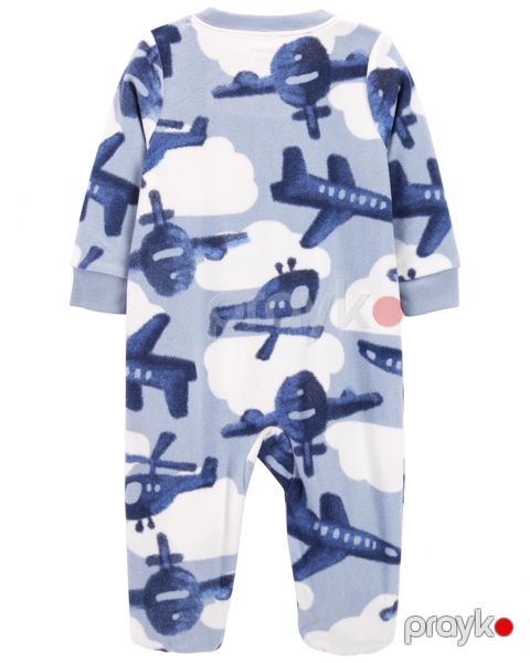 Oğlanlar üçün pijama-kombinezon Carter's, mavi, flis, ölçü 2 yaş — Bakı
