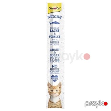 Məzə pişiklər üçün GimCat Sticks qızılbalıq və forel ilə 1 ədəd — Bakı