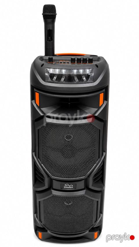Bluetooth karaoke mikrofonlu portativ dinamik Smla ZQS-8221 — Bakı