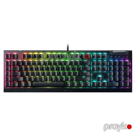 Razer Keyboard mechanical BlackWidow V4 X, 110key, Yellow Switch, black (RZ03-04702500-R3R1) — Pctech — Computers & Laptops