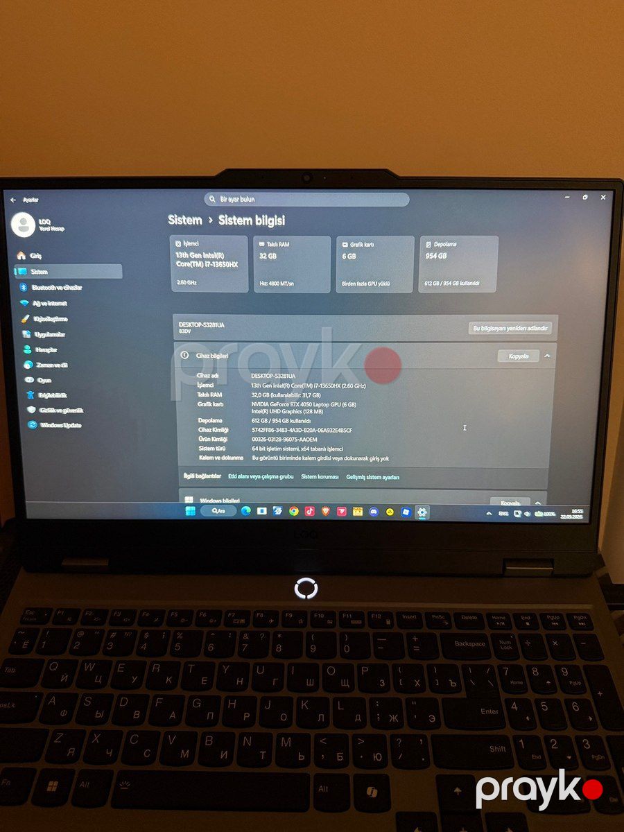Lenovo LOQ 15IAX9 — Noutbuklar, Bakı (2)