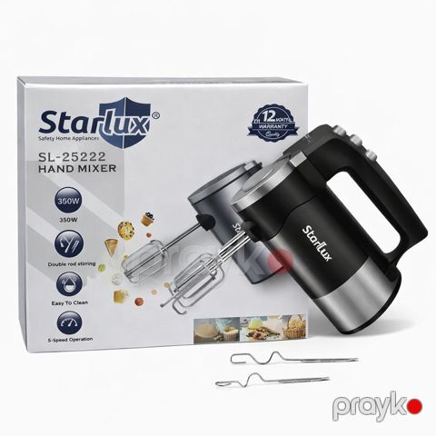 9873 Məhsulun adı: Əl mikseri Starlux SL-25222 Black/Silver Brend — Bakı