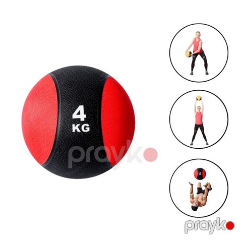7018 Məhsulun adı: Tibbi top 323a_394481564, 4 kq, qırmızı/qara — Bakı