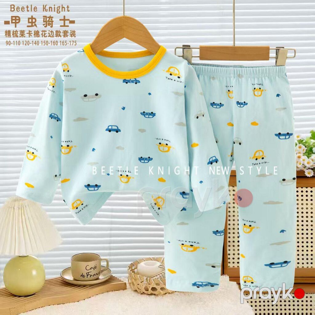 Uşaq üçün iki hissəli pijama dəsti - Model: Uzunqol köynək + uzun — Ev paltarı, Bakı (4)