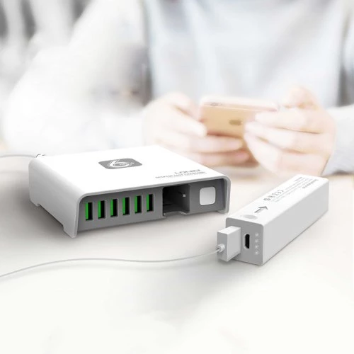 Ldnıo A6802 6 USB Charger + 2600mAh Power Bank — Kabelləri, adapterlər və keçidçilər, Bakı (4)