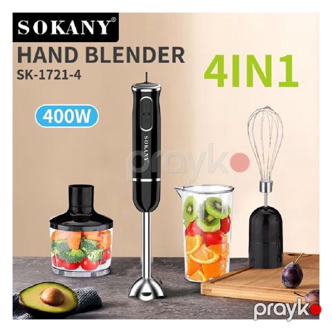 1883 Məhsulun adı: Blender Sokany SK1721-4, 0.5 l, Qara Brend — Bakı