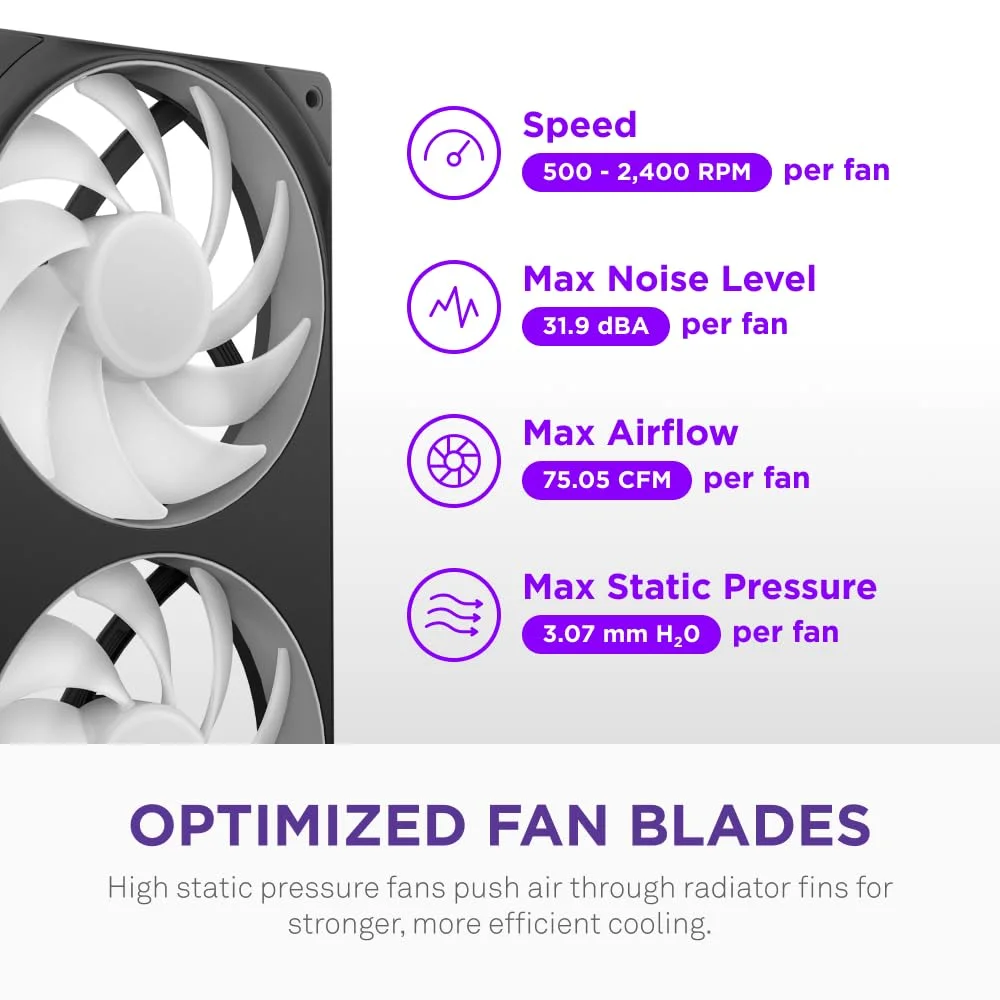 Nzxt Kraken Core 360 RGB AIO CPU Liquid Cooler — Soyutucular və soyutma sistemləri, Bakı (5)
