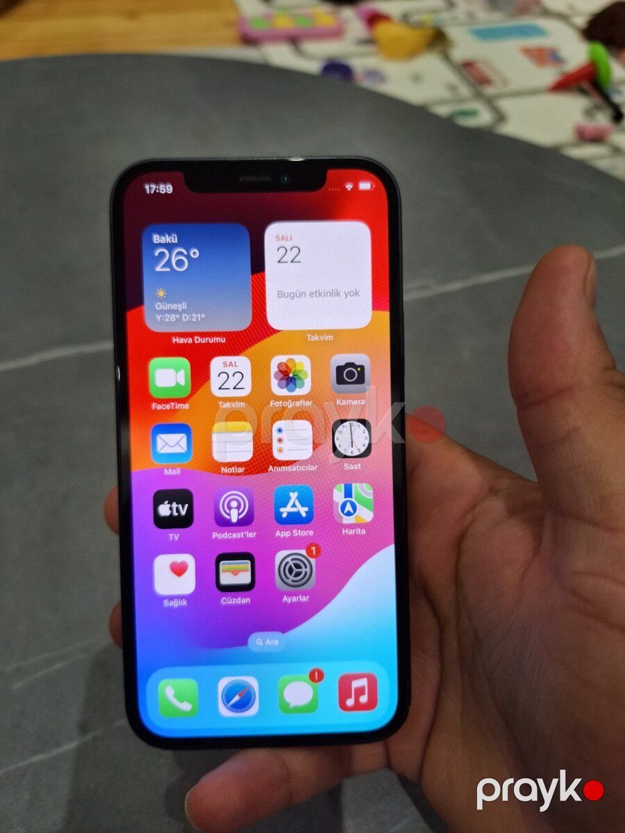Apple iPhone 12 Black 128GB/4GB — Smartfonlar, Bakı (9)