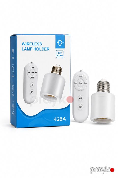 YX-428A pultla idarə olunan taymerli E27 simsiz lampa patronu — Bakı